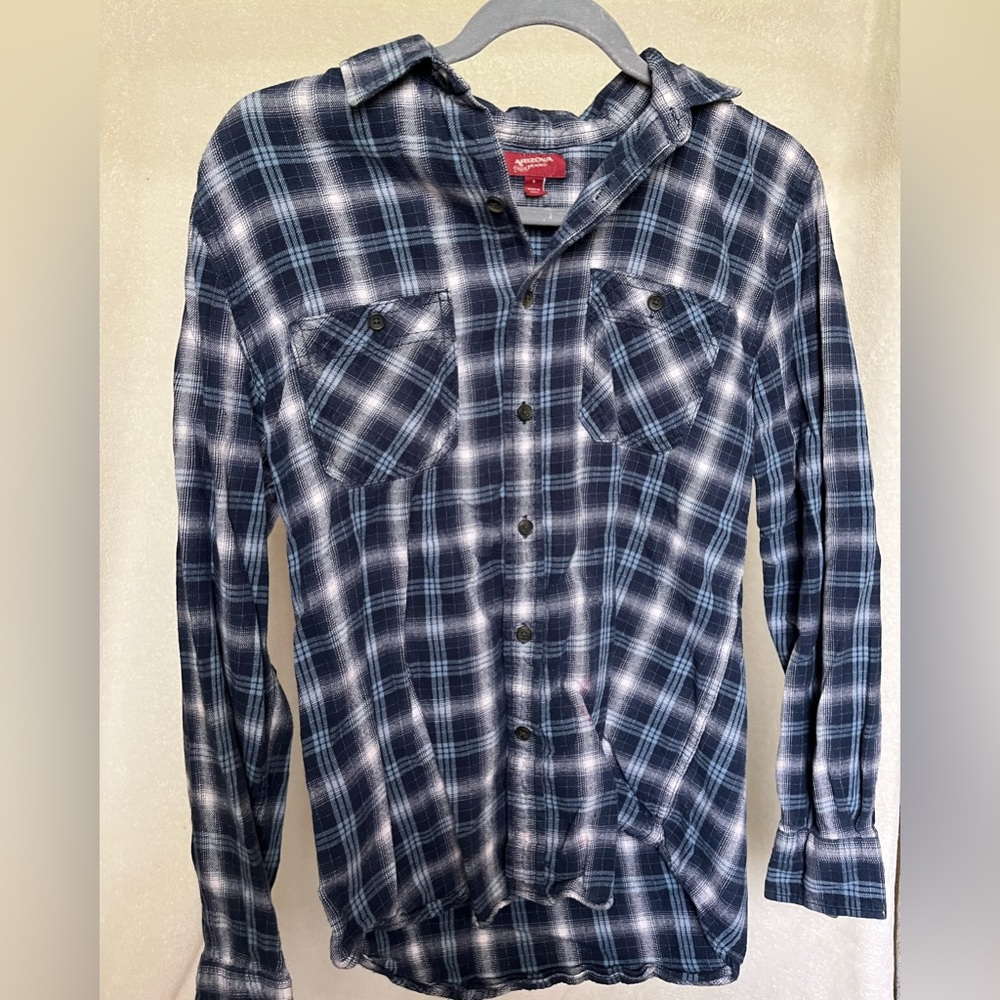 Arizona Small Blue Plaid Flannel